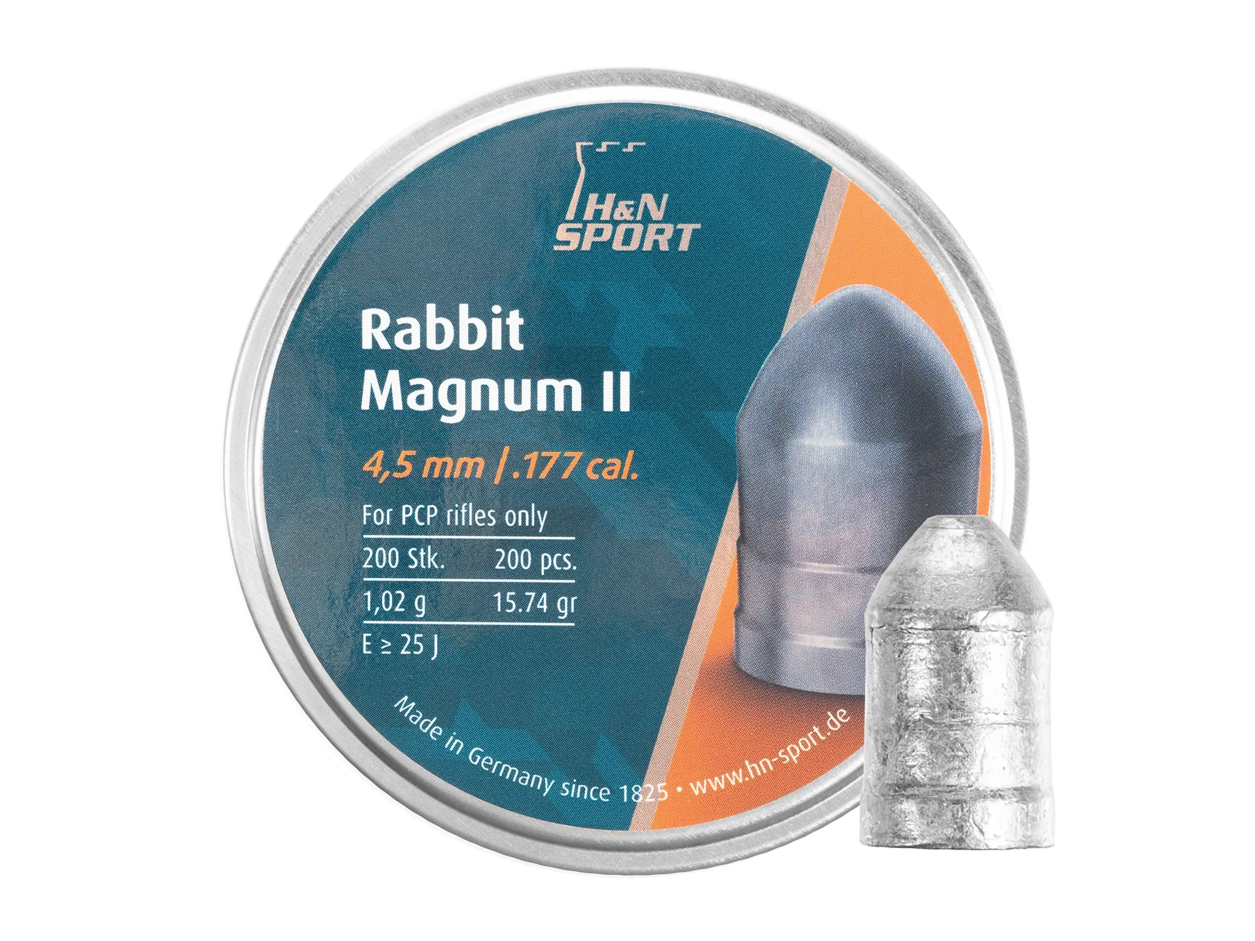 Śrut 4,5 mm Diabolo H&N Rabbit Magnum II 200 szt. półokrągły (92254500003)