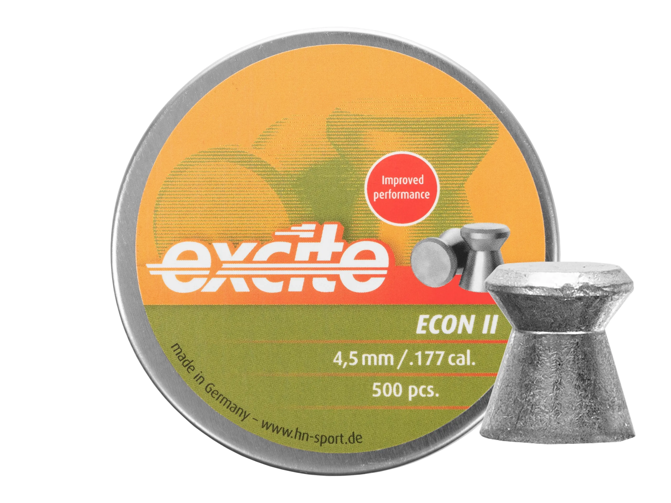 Śrut 4,5 mm Diabolo H&N Excite Econ Glatt II 500 szt. płaski (98814500016X)