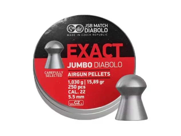 Śrut 5,5 mm Diabolo JSB Exact Jumbo 250 półokrągły (546245-250)