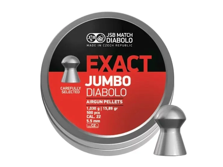 Śrut 5,5 mm Diabolo JSB Exact Jumbo 500 półokrągły (546245-500)