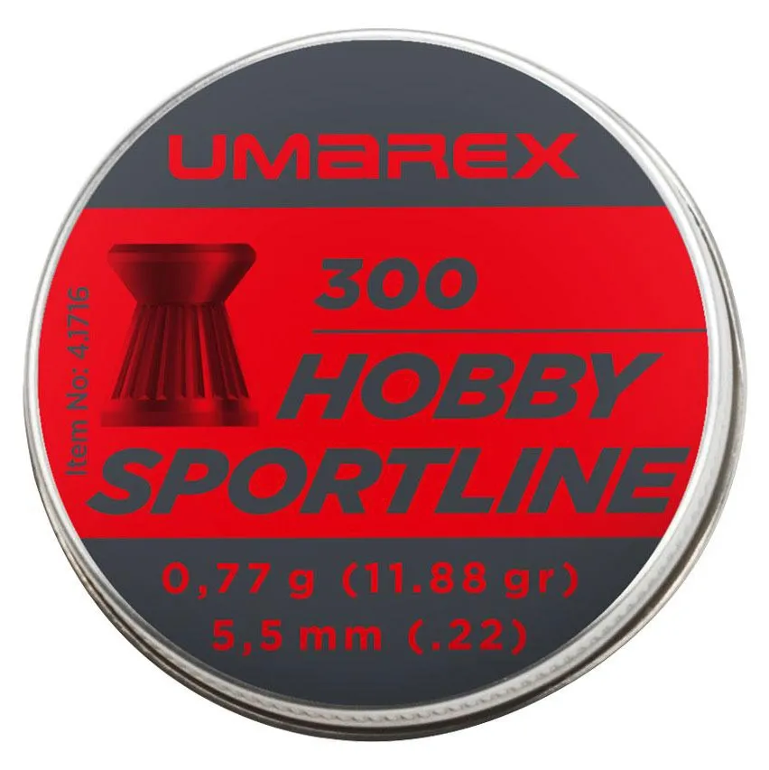 Śrut 5,5 mm Diabolo Umarex Hobby Sportline płaski 300 szt. (4.1716)