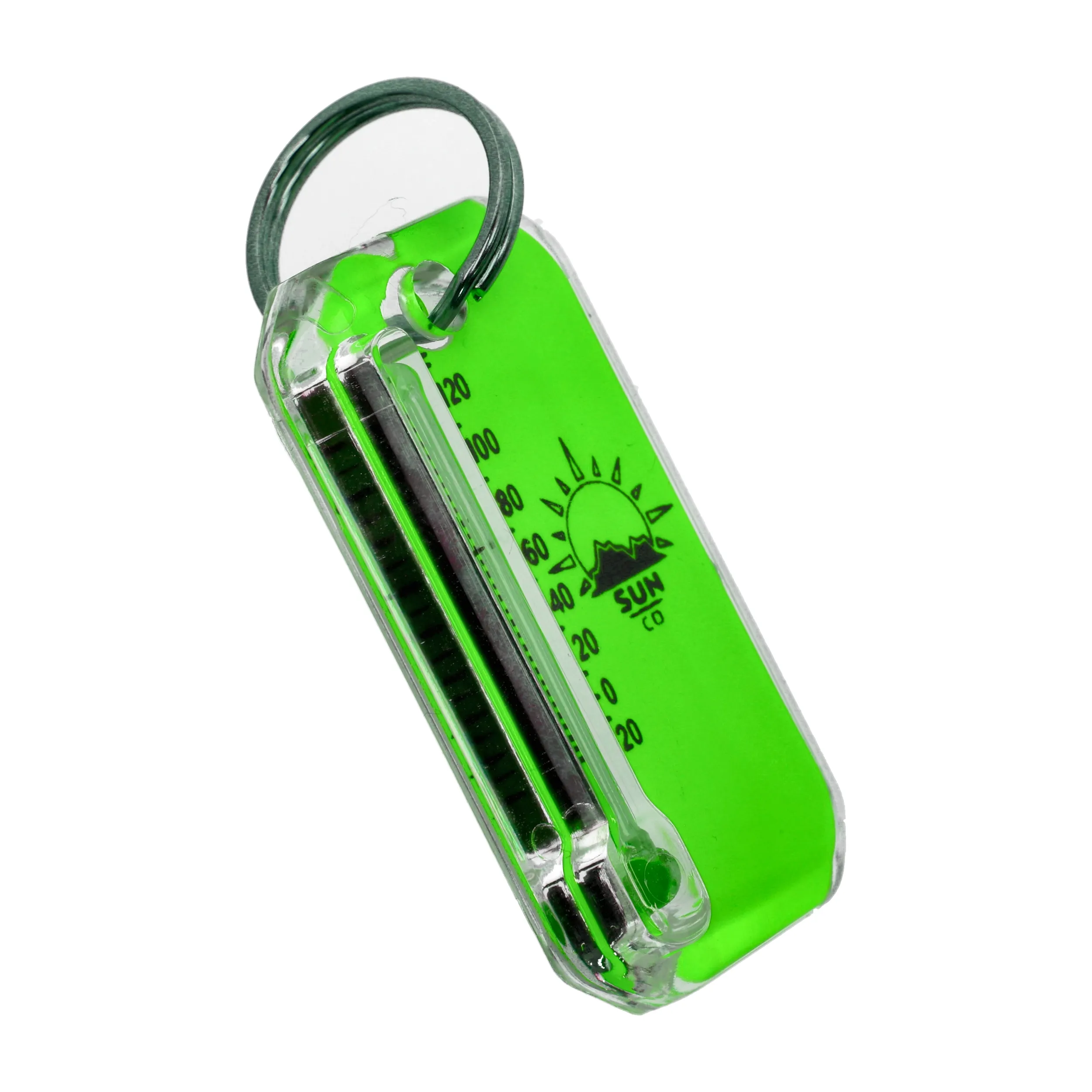 Brelok z termometrem Sun Co. Zip-O-Gage Neon zielony (402-NEON-CI-HC green)