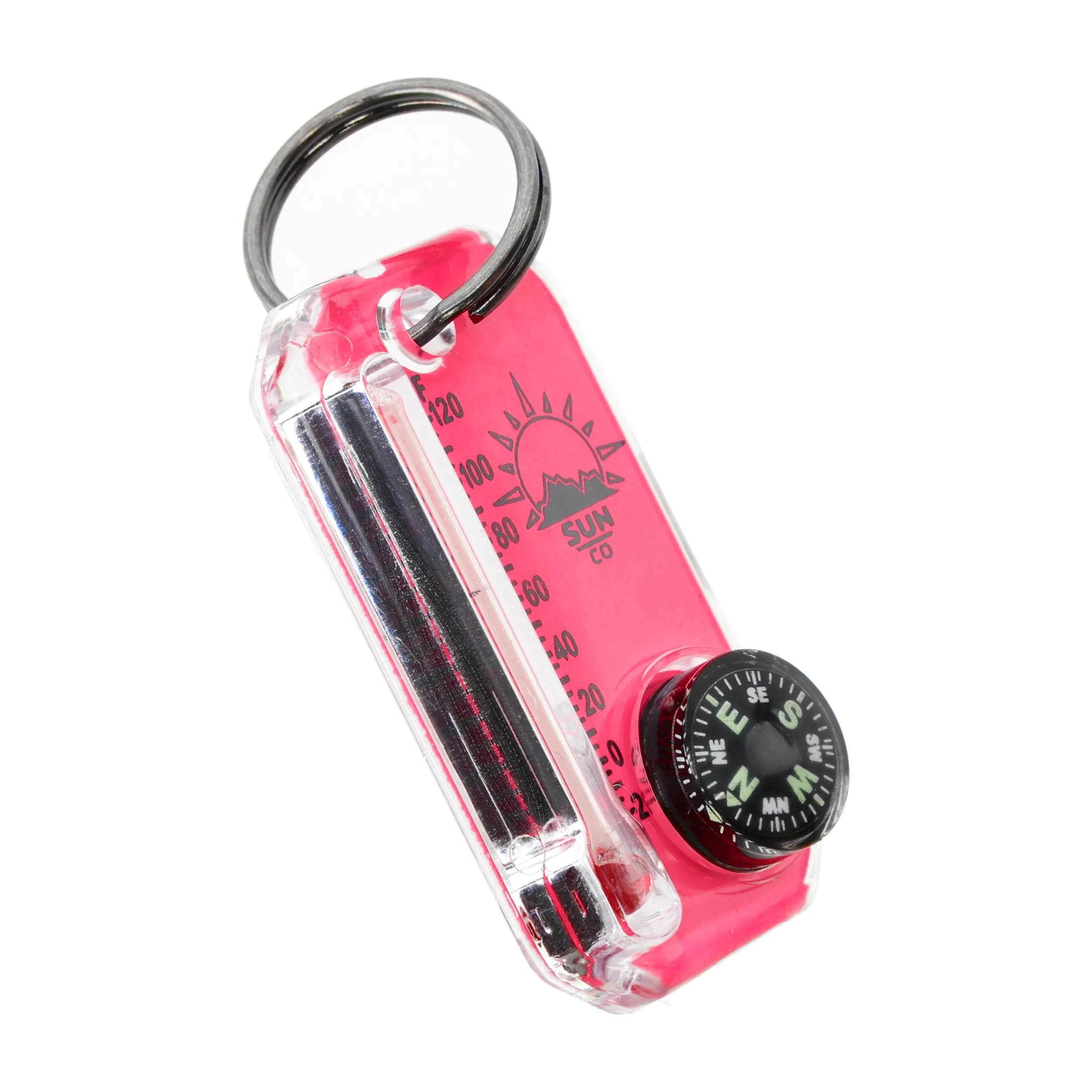 Brelok z termometrem i kompasem Sun Co. Therm-O-Compass Neon różówy (802-NEON-CI-HC pink)