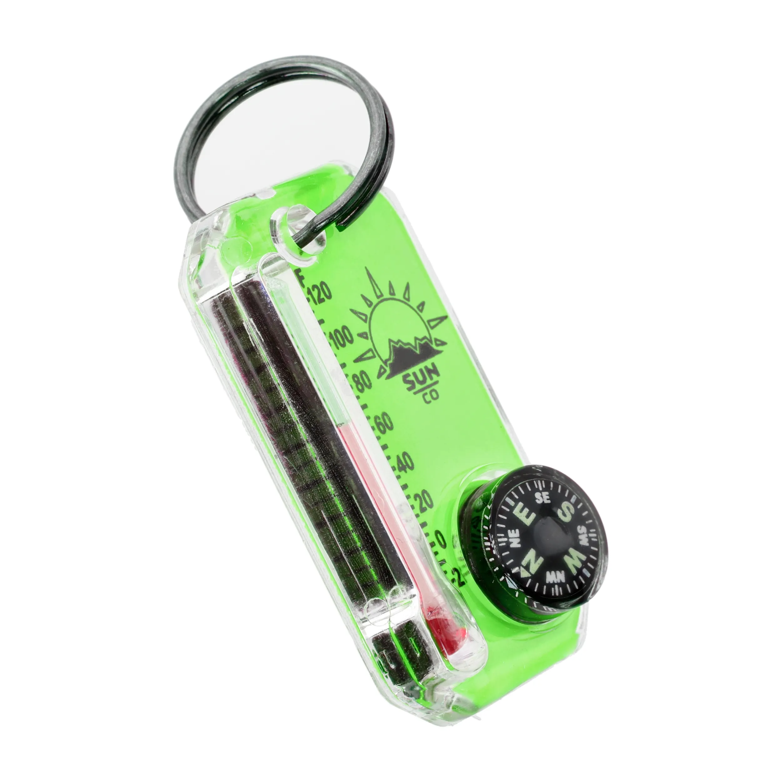 Brelok z termometrem i kompasem Sun Co. Therm-O-Compass Neon zielony (802-NEON-CI-HC green)
