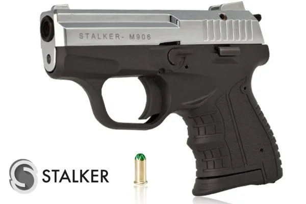 Pistolet hukowy alarmowo sygnałowy STALKER M906 BAS kal. .22 Long Blank (6 mm) Chrom błysk (M906SCP-BAS)