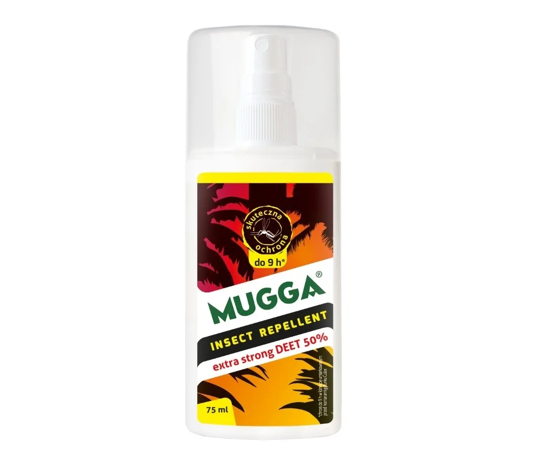 Odstraszacz na komary i kleszcze Mugga STRONG spray 75ml DEET 50%