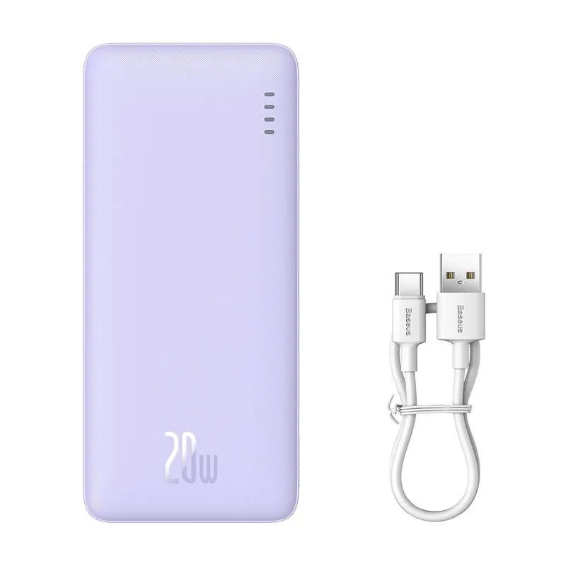 Powerbank BASEUS AIRPOW 10000MAH 20W (FIOLETOWY)