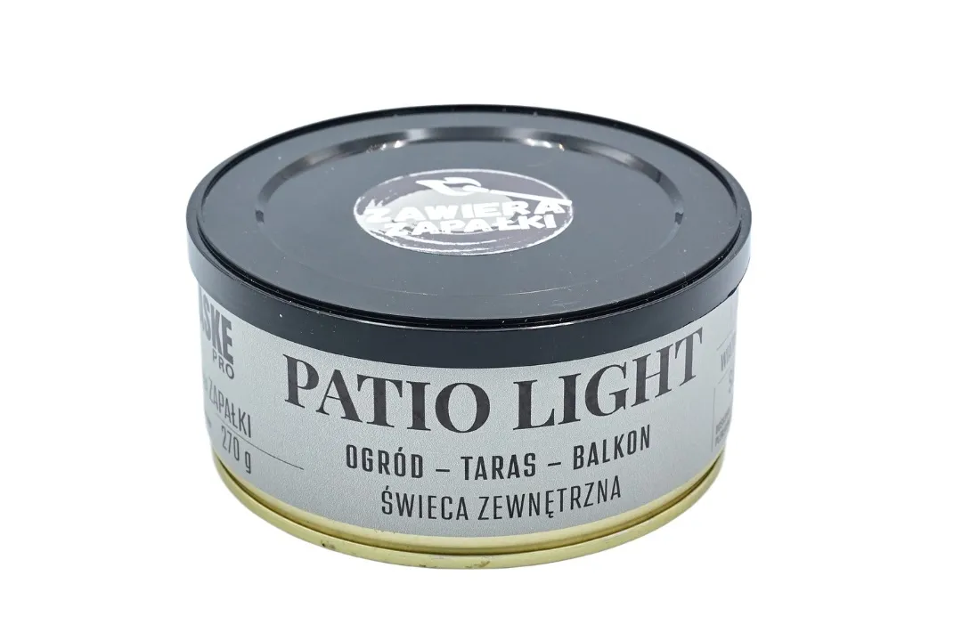 Świeca wiatroodporna EKO zewnętrzna Patio Light 260g Haske Pro 10h świecenia + zapałki