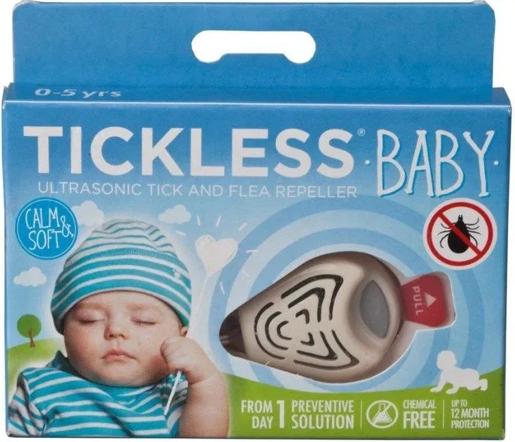TICKLESS - ultradźwiękowa ochrona na kleszcze, dla dzieci - KID Beige, beżowy PRO10-104BE