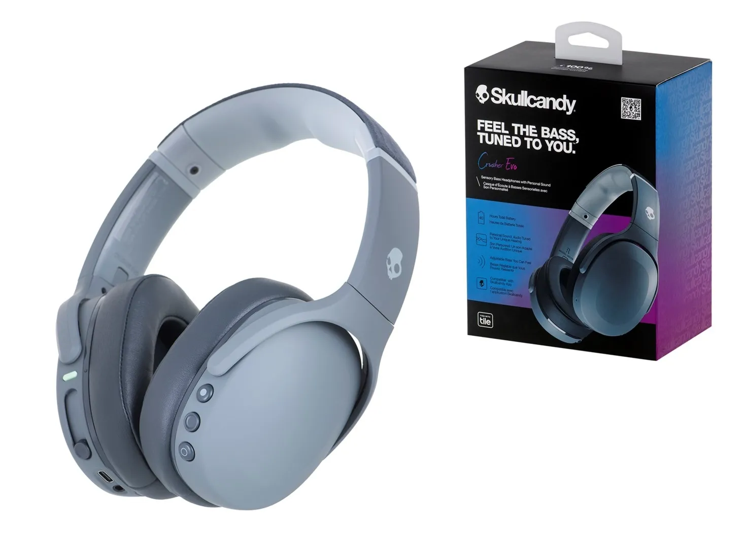 słuchawki Skullcandy Crusher Evo Wireless Chill Grey