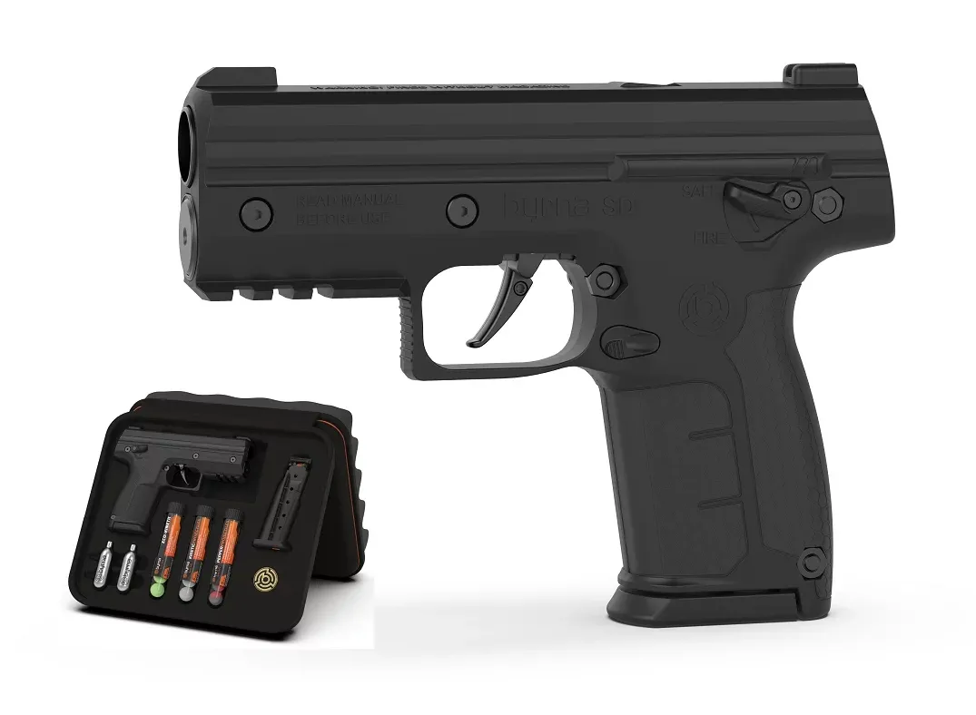 Pistolet na kule gumowe i pieprzowe BYRNA SD BLACK k.68 CO2 8g zestaw