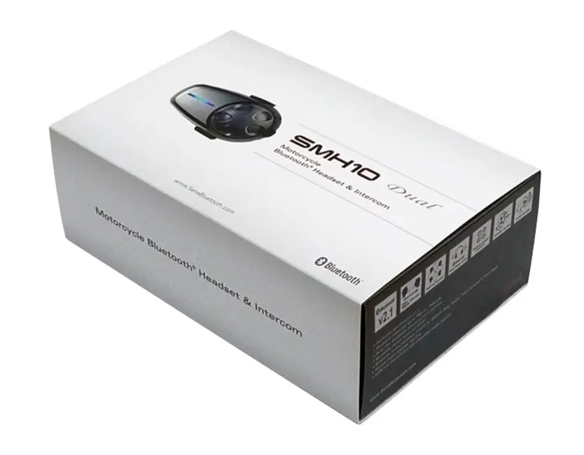 Interkom Motocyklowy Sena SMH10D-10 Bluetooth 3.0 900M z mikrofonem na pałąku, zestaw na 2 kaski