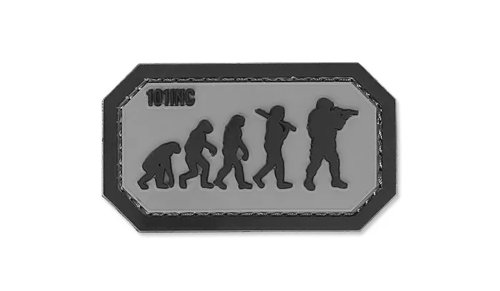 Naszywka 3D - Airsoft Evolution - Szary - 101 Inc.