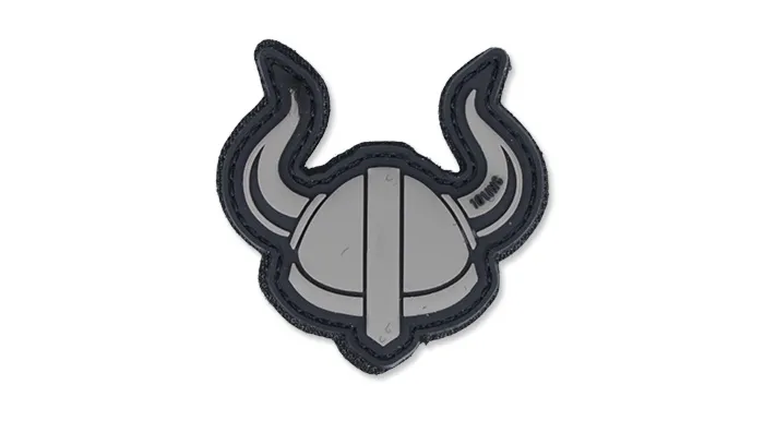 Naszywka 3D - Viking Helmet - Szary - 101 Inc.