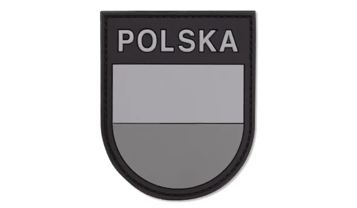 Naszywka 3D - Polska tarcza - Szary - 444130-7017 - 101 Inc.