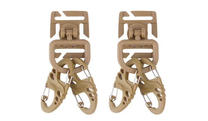 Zestaw uchwytów do taśm Molle Mil-Tec - Coyote - 13457605