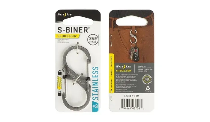 Karabińczyk Nite Ize S-Biner SlideLock Stainless Steel #3 - Stainless LSB3-11-R6