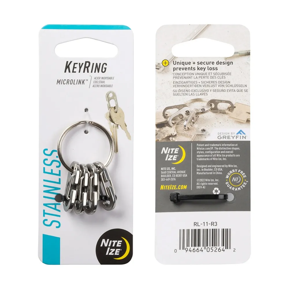 Kółko do kluczy KeyRing MicroLink - Stalowe - RL-11-R3 - Nite Ize