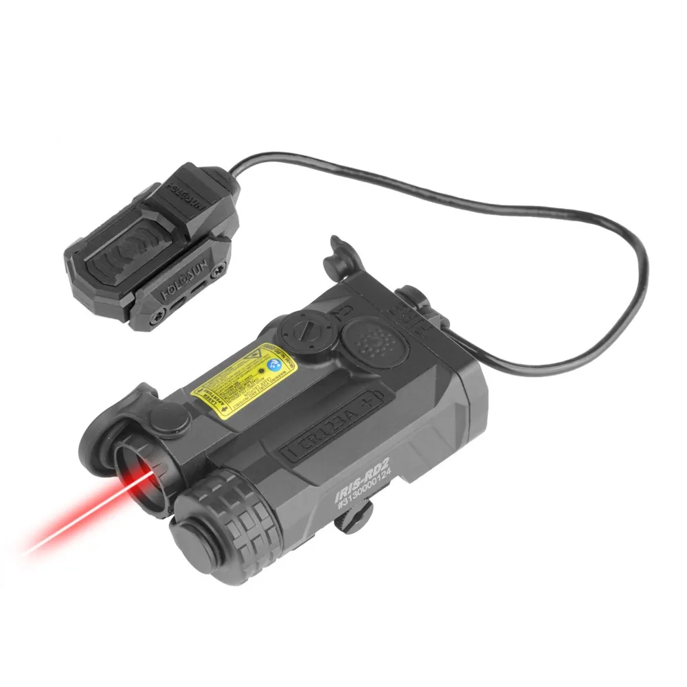 Celownik laserowy HOLOSUN Iris - Aluminium - Czerwony/IR laser - Czarny - IRIS-RD2