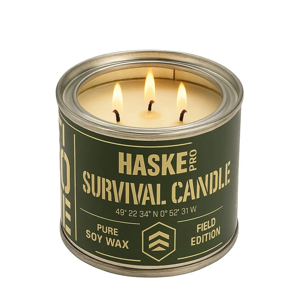 Świeca survivalowa EKO TRICORE 220g Haske Pro 14h świecenia + zapałki