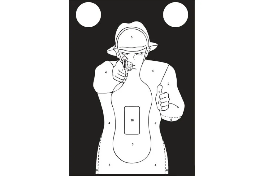 Tarcze strzeleckie, sylwetkowe TS-9 Francuz-kpl.50 szt.