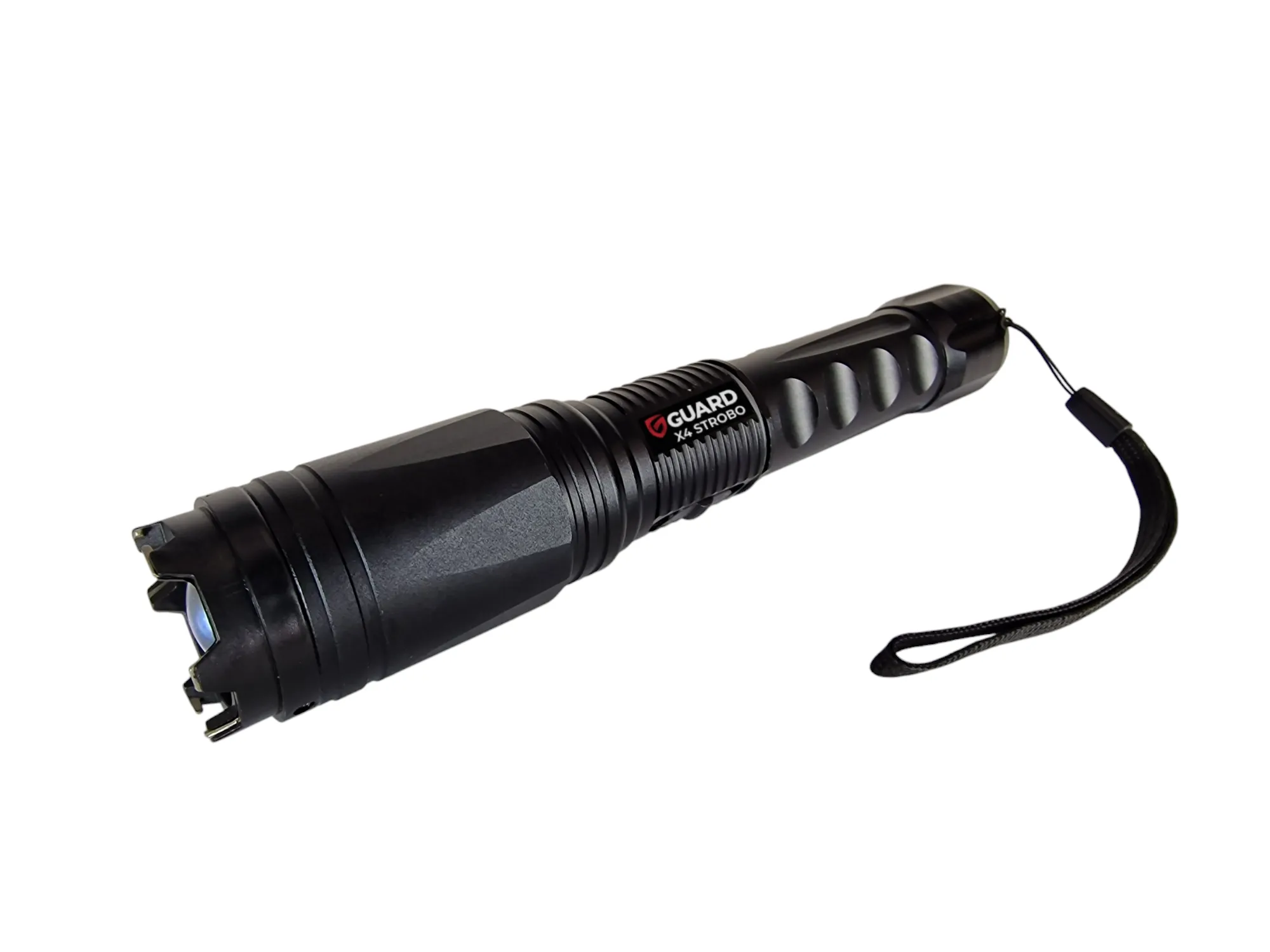 Latarka z paralizatorem GUARD Tornado X4 Strobo + focus + zbijak szyb + 2 ładowarki 230V/Car (YC-X4)